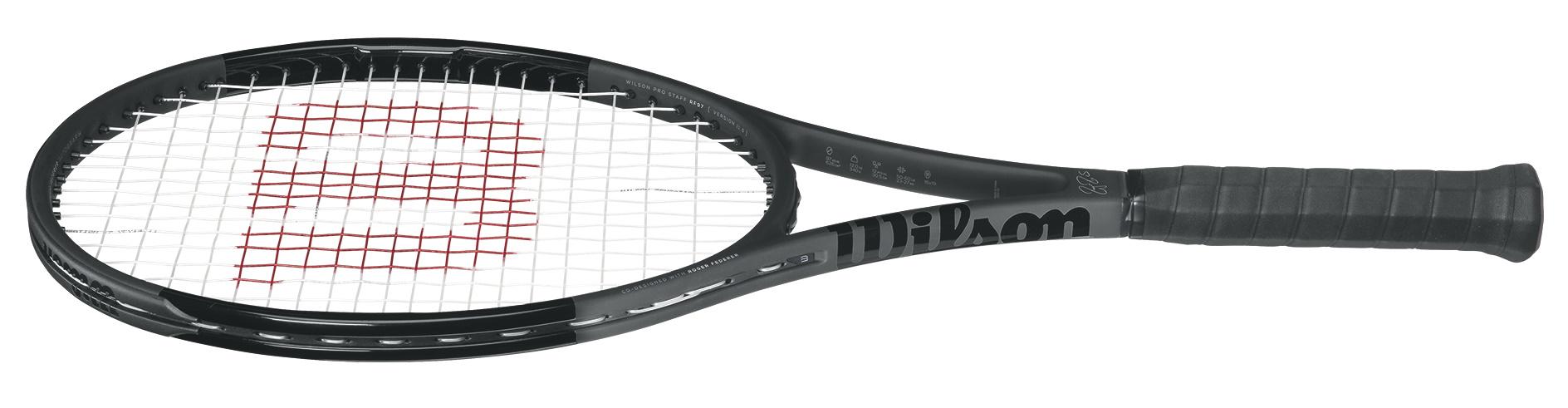 Roger Federer fekete teniszütője - 2017