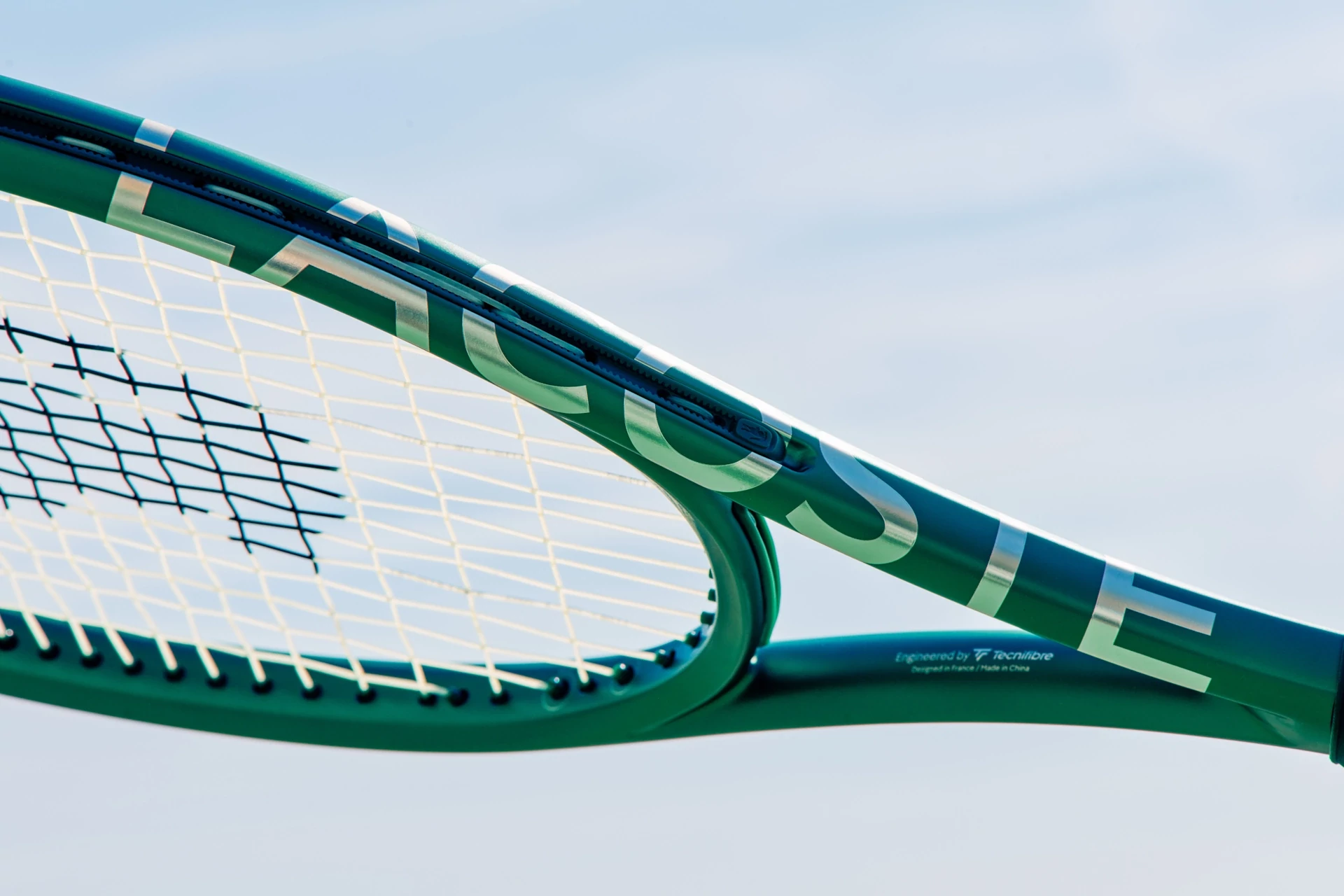Lacoste L23 teniszütő részlete