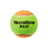 Kép 2/2 - Tecnifibre XLD Bicolor (narancssárga-sárga) túlnyomás nélküli teniszlabda