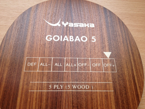 Yasaka Goiabao 5 asztalitenisz-ütőfa