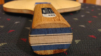 LHS 3P1K asztalitenisz ütőfa nyél irányból nézete