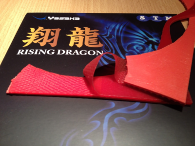 Yasaka Rising Dragon asztalitenisz-borítás szétbontott állapotban