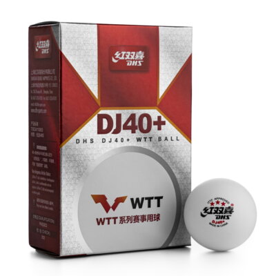 DHS 3-Star DJ40+ WTT pingponglabda (6 db/doboz)