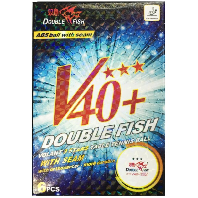 Double Fish V40+ 3-Star pingponglabda (6 db/doboz)