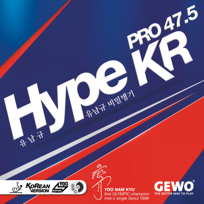 Gewo Hype KR Pro 47.5 asztalitenisz-borítás