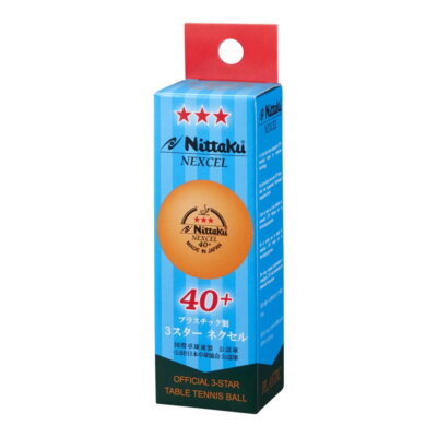 Nittaku Nexcel 40+ 3-Star pingponglabda (3 db/doboz)