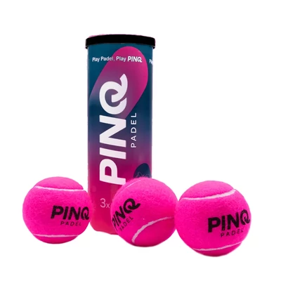Pinq Padel rózsaszínű padellabda (3 db/tubus)