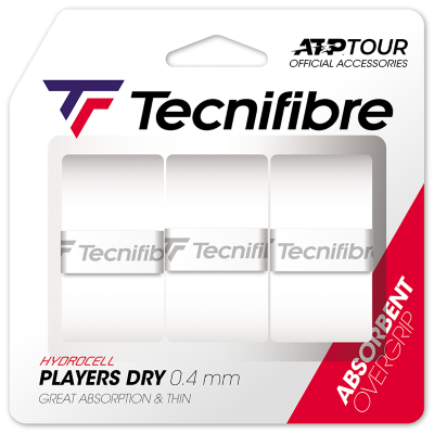 Tecnifibre Player Dry ATP (3 db) fehér fedőgrip