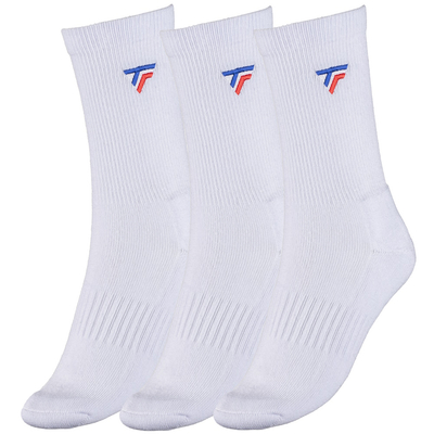 Tecnifibre Classic hosszú szárú zokni 3 pár (fehér)