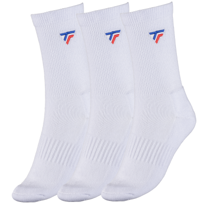 Tecnifibre Tour hosszú szárú zokni 3 pár (fehér)