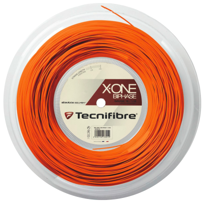 Tecnifibre X-One Biphase 200m squash húr (narancsszínű)