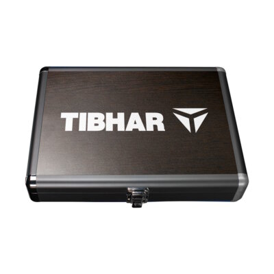 Tibhar Alum Cube Premium II négyzetes alu ütőtok - fa színű