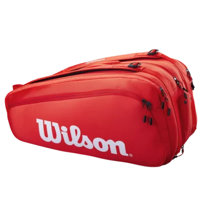 Wilson Super Tour 15PK piros tenisztáska