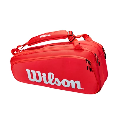 Wilson Super Tour 6PK piros tenisztáska