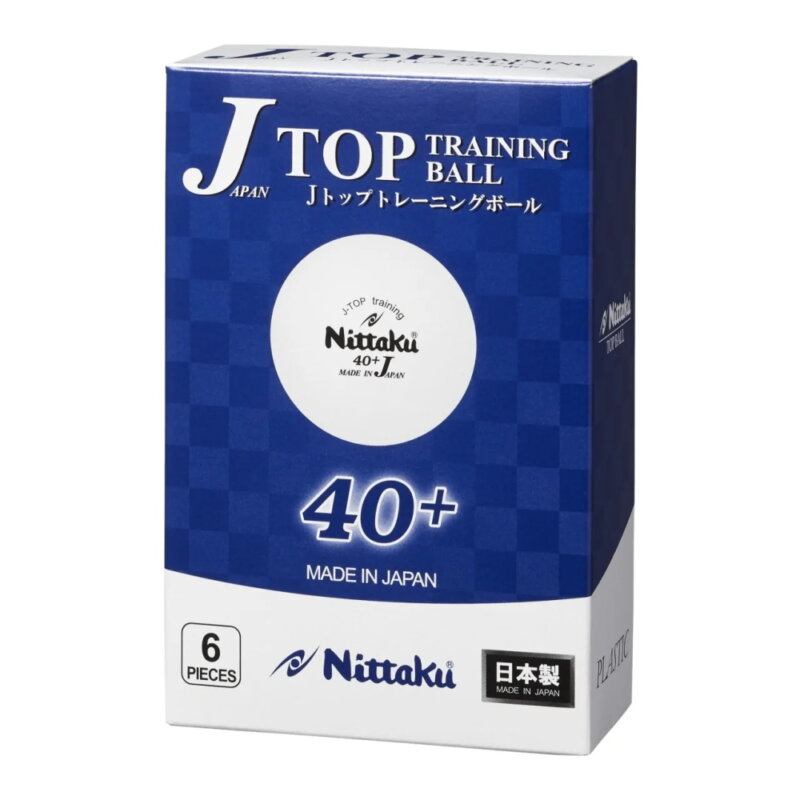 Nittaku J-Top 40+ pingponglabda fehér (6 db/doboz)
