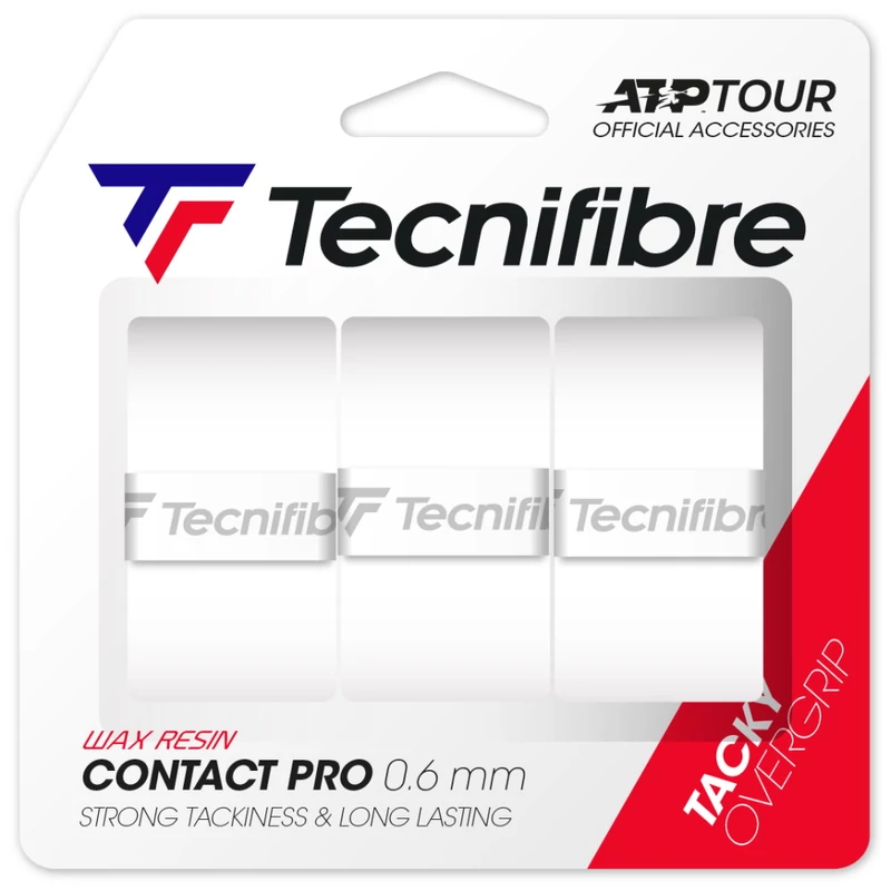 Tecnifibre Pro Contact (3 db) fehér fedőgrip