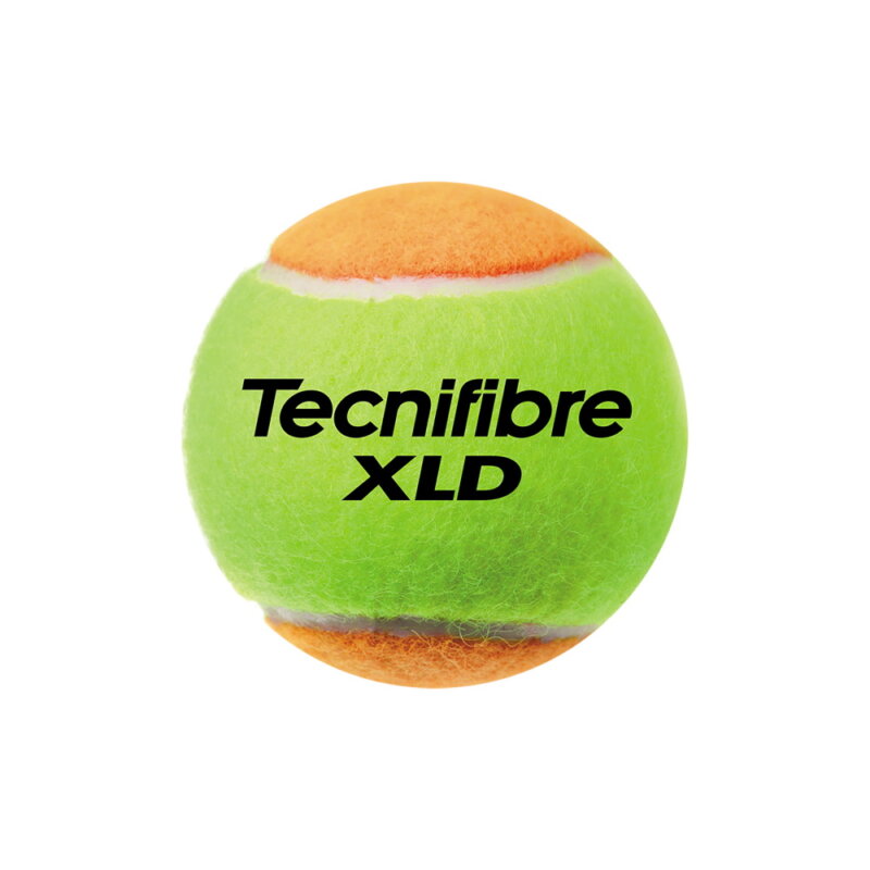 Tecnifibre XLD Bicolor (narancssárga-sárga) túlnyomás nélküli teniszlabda
