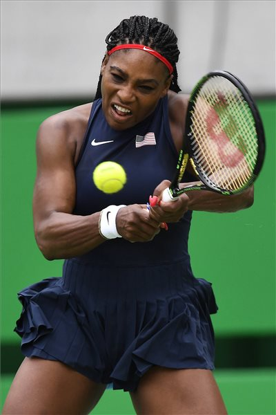Rió 2016 - Serena Williams az ausztrál Davrila Gavrilova elleni mérkőzésen.
