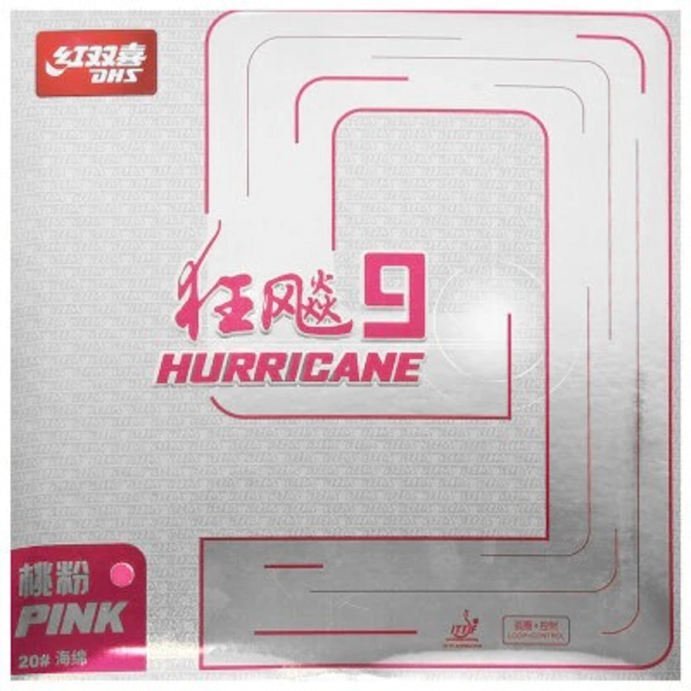 DHS Hurricane 9 rózsaszínű 38° asztalitenisz-borítás