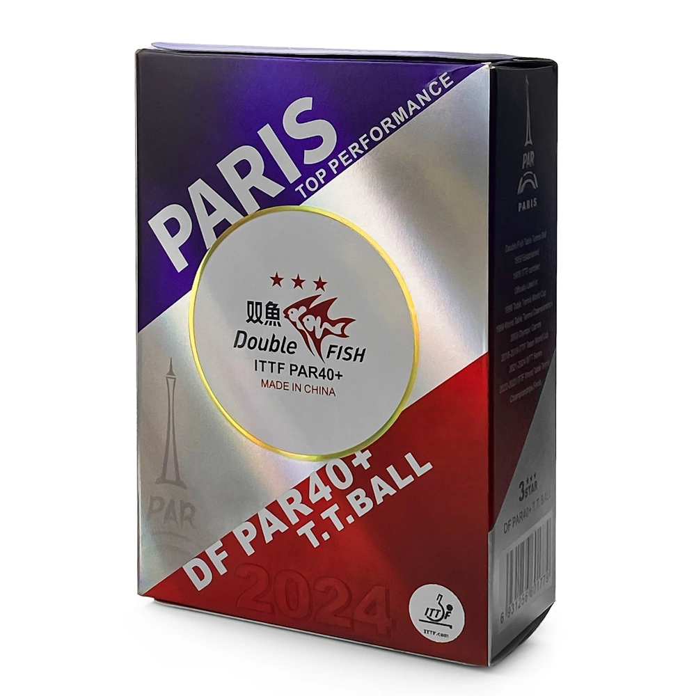 Double Fish PARIS V40+ 3-Star pingponglabda (6 db/doboz)