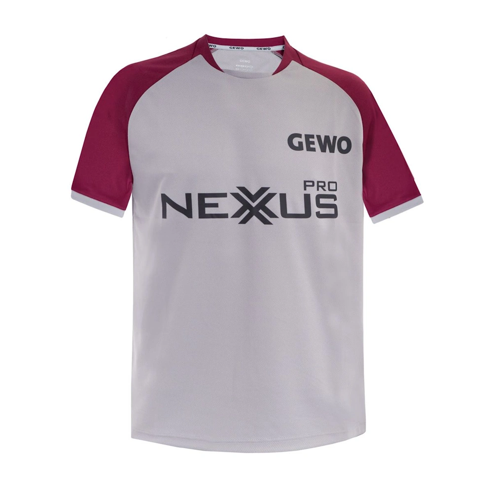 Gewo T-Sirt Riba Promo Nexxus Pro szürke-bordó póló