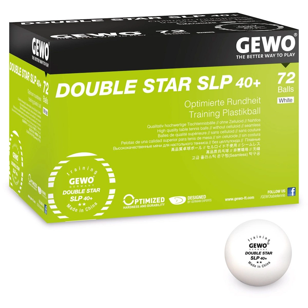 Gewo Double Star SLP 40+ pingponglabda (72 db/doboz)