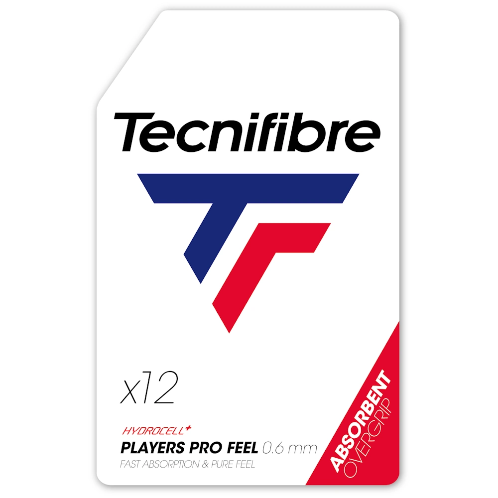 Tecnifibre Players Pro Feel fehér (12 db) fedőgrip