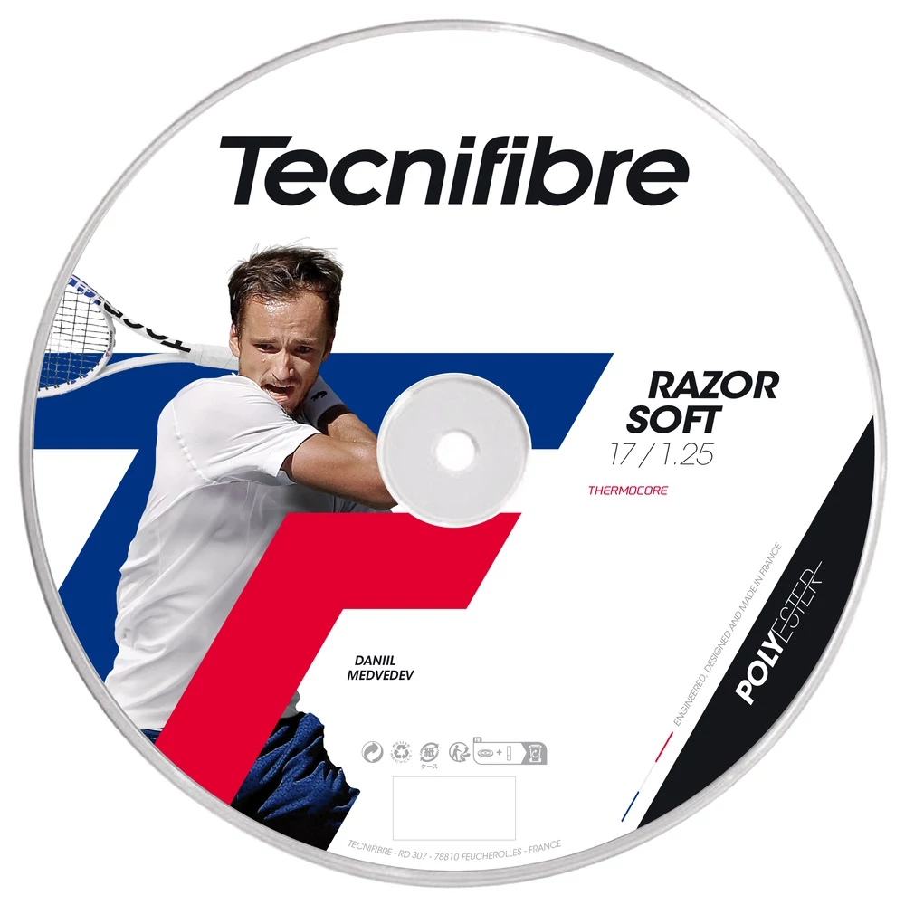 Tecnifibre Razor Soft (fekete) 200m teniszhúr