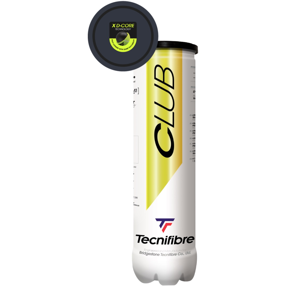 Tecnifibre Club (4 db/tubus) teniszlabda